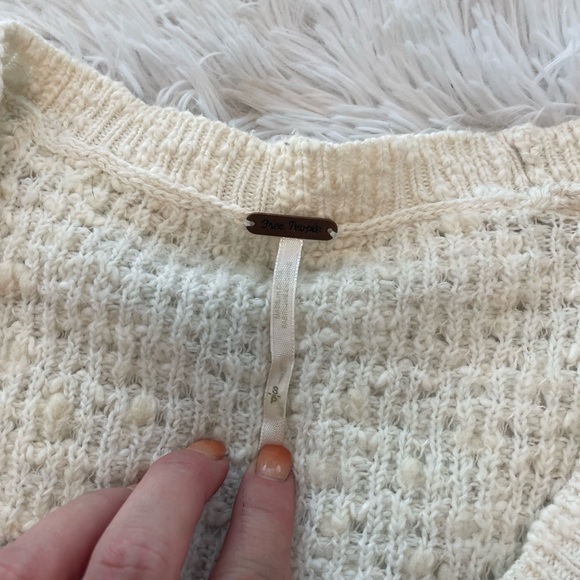 Free People Knit Ivory Sweater - Picture 4 of 7
